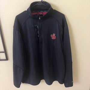 OGIO JS Mens XL black red fleece interior soft shell jacket